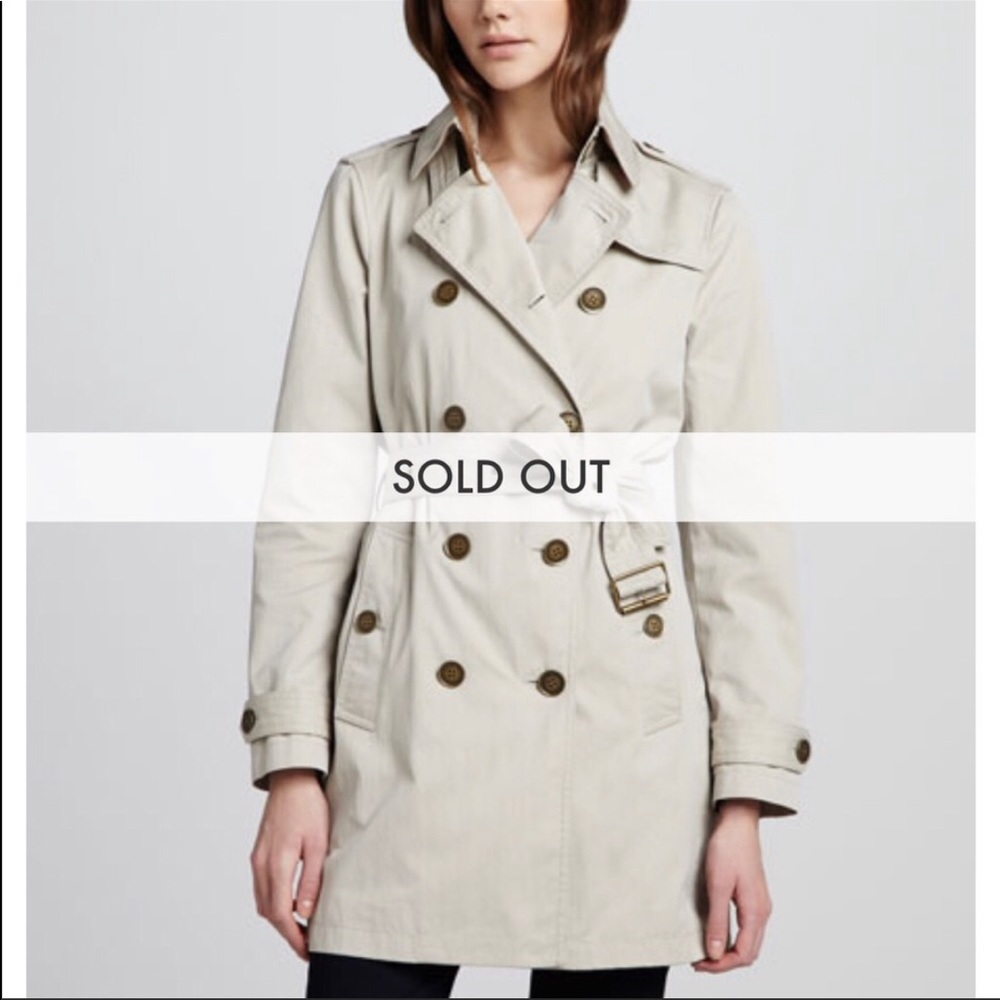 Burberry Twill Trench Coat Size 2